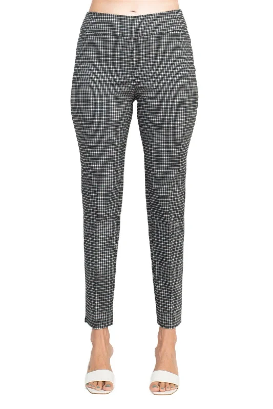 Counterparts banded mid waist slim leg multi print millenium pant Comfortable Palazzo Pants