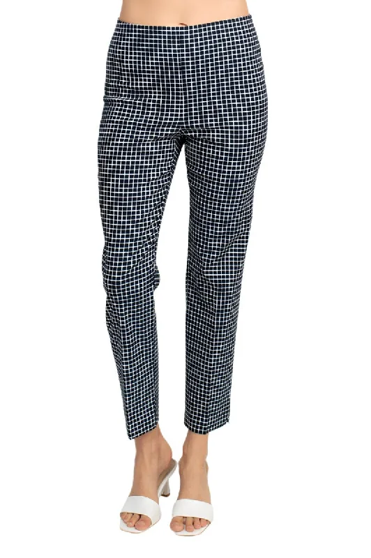 Counterparts Mid Waist Pull On Multi Print Pencil Cut Stretch Rayon Pants Denim High-Waisted Skirt