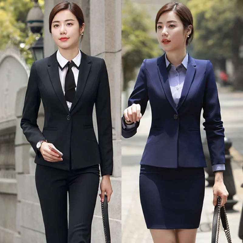 OL Professional Women's Pants Suit Tooling Ladies Small Suit Skirt Suit Classic Wool Skirt