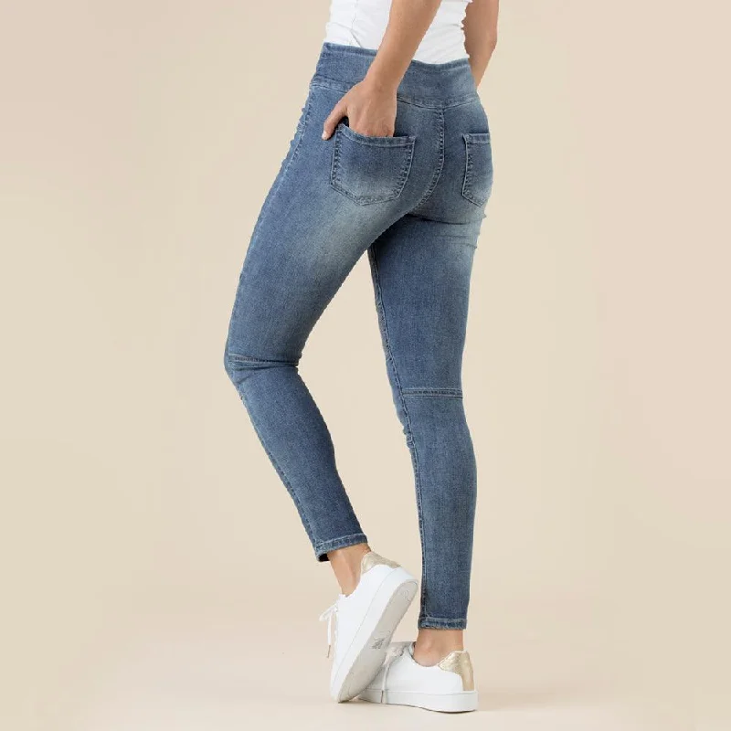 Pants Stretch - Denim High-Rise Bootcut Jeans