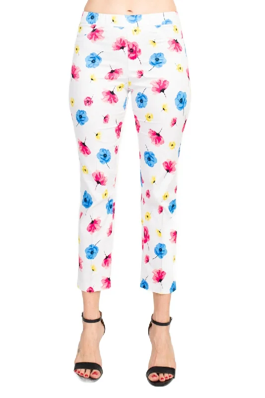 Peace of Cloth Poppies Flower Pants Warm Fleece Joggers