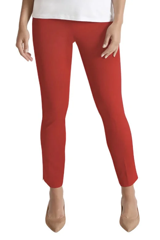 Peace of Cloth Mid Waist Hook & Eye Zipper Closure Solid Twill Pant Classic High-Waisted Pants