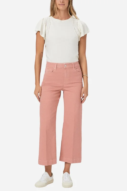 Paige Anessa Pants in Vintage Pink Terracotta Versatile Cargo Shorts