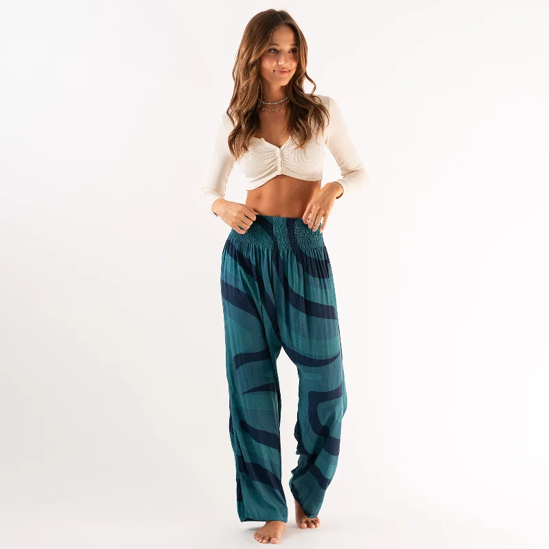 Lotus and Luna - Bahamas Wide Leg Pants Loose Fit Palazzos