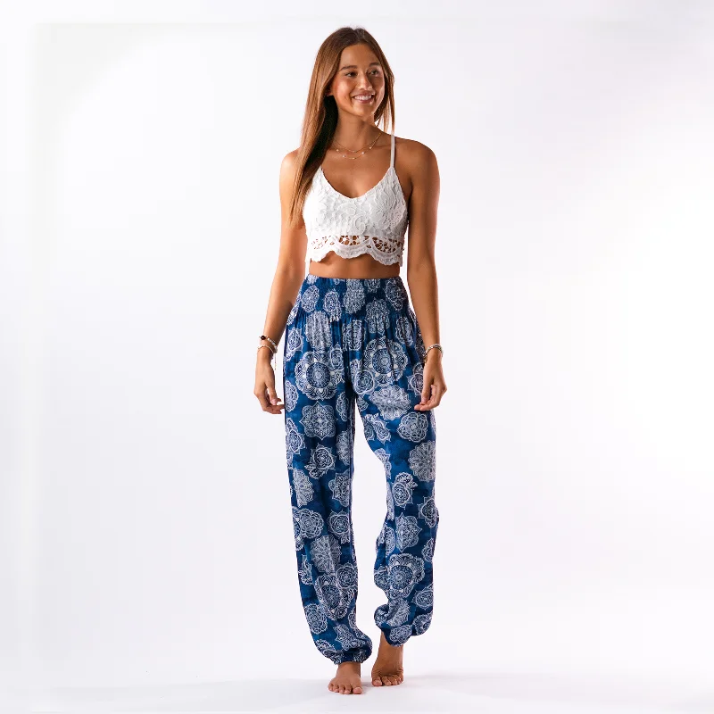 Lotus and Luna - Crater Lake Harem Pants Stretchy Athletic Leggings