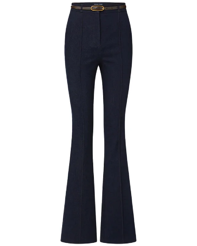 Belted Gracie Denim Pant in Midnight Wash Chic Tulle Skirt